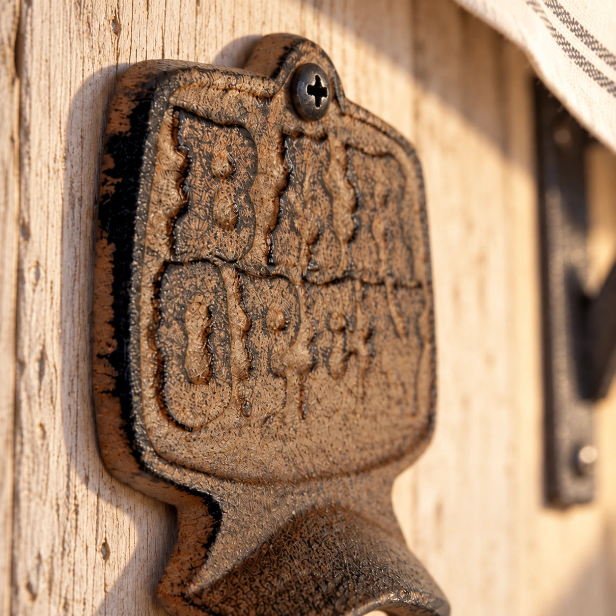 Bar Open Wall Mount Bottle Opener, Vintage Cast Iron Bar Tool, 5.2" 58092 shot 2