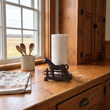 Horse Paper Towel Holder, Cast Iron Western Kitchen Stand, 12.5" 58108 shot 5