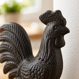 Rooster Paper Towel Holder, Cast Iron Farmhouse Kitchen, 12.5" 58109 shot 2