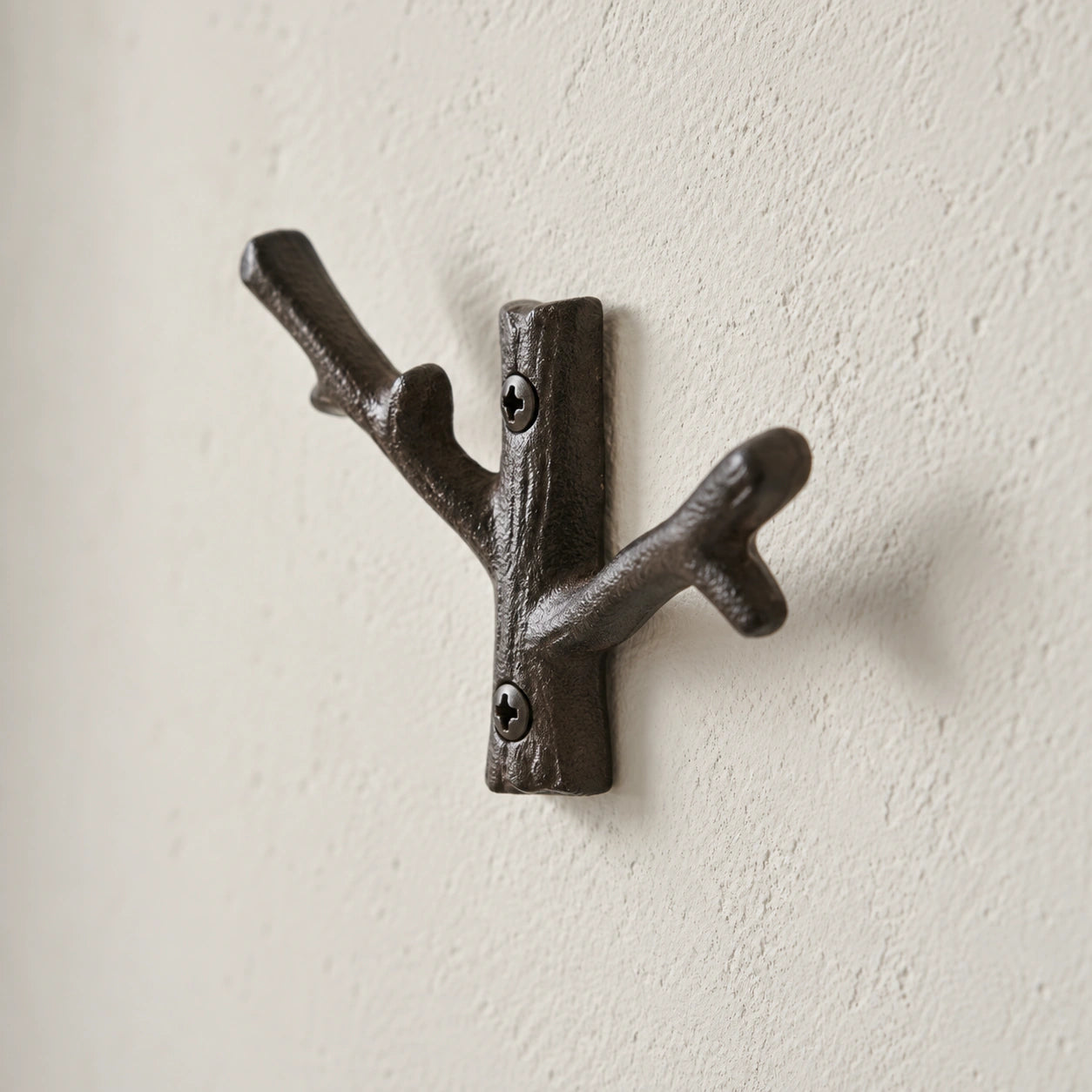 Branch Wall Hook, Cast Iron for Coats, Hats, Keys or Towels, 4.9" 58111 shot 4