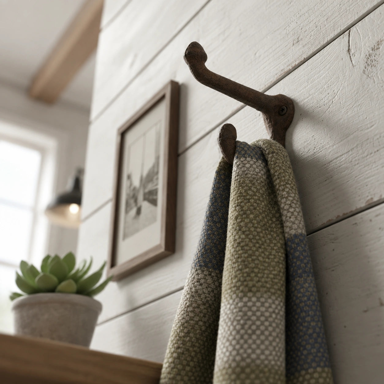 Wall Hook, Cast Iron Vintage Weathered Finish for Coats, Keys or Towels, 3.5" 58112 shot 4