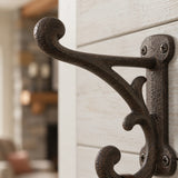 Wall Hook, Cast Iron Farmhouse Weathered Finish for Coats, Keys or Towels, 3.9" 58117 shot 2