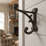 Wall Hook, Cast Iron Farmhouse Weathered Finish for Coats, Keys or Towels, 3.9" 58117 shot 4