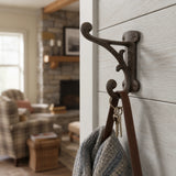Wall Hook, Cast Iron Farmhouse Weathered Finish for Coats, Keys or Towels, 3.9" 58117 shot 1