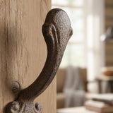 Wall Hook, Cast Iron Antique Distressed Finish for Coats, Keys or Towels, 5.3" 58120 shot 2