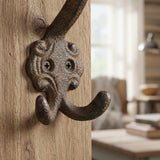Wall Hook, Cast Iron Antique Distressed Finish for Coats, Keys or Towels, 5.3" 58120 shot 3