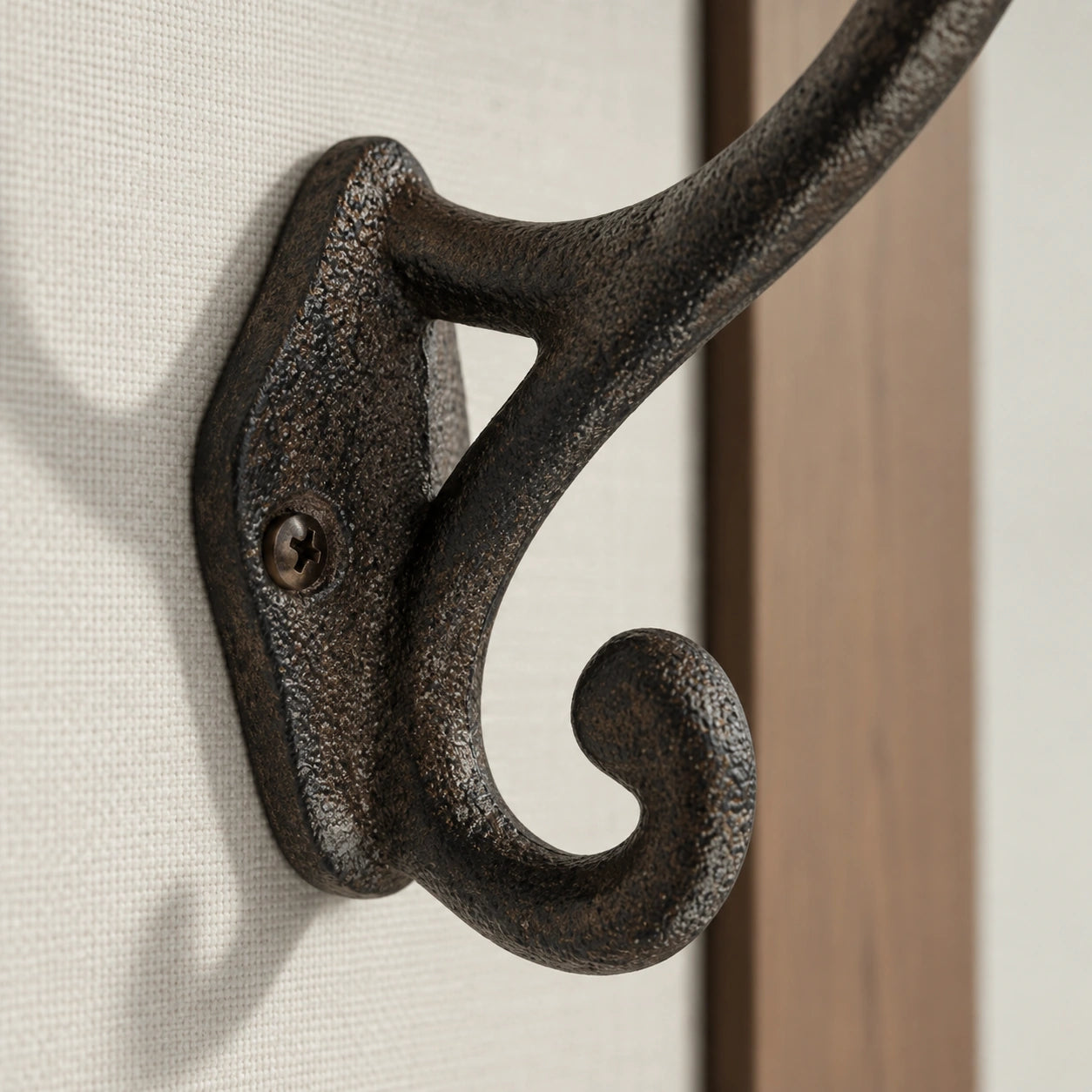 Wall Hook, Cast Iron Rustic Weathered Finish for Coats, Keys or Towels, 4.5" 58121 shot 3