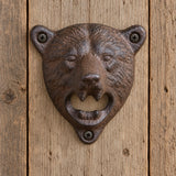 Bear Bottle Opener, Cast Iron Lodge Wall Mount Bar Tool, 3.5" 58125 shot 2