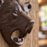Bear Bottle Opener, Cast Iron Lodge Wall Mount Bar Tool, 3.5" 58125 shot 3