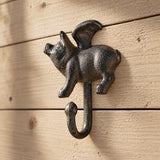 Flying Pig Wall Hook, Cast Iron Right Facing for Keys, Towels or Hats, 4.6" 58127 shot 1
