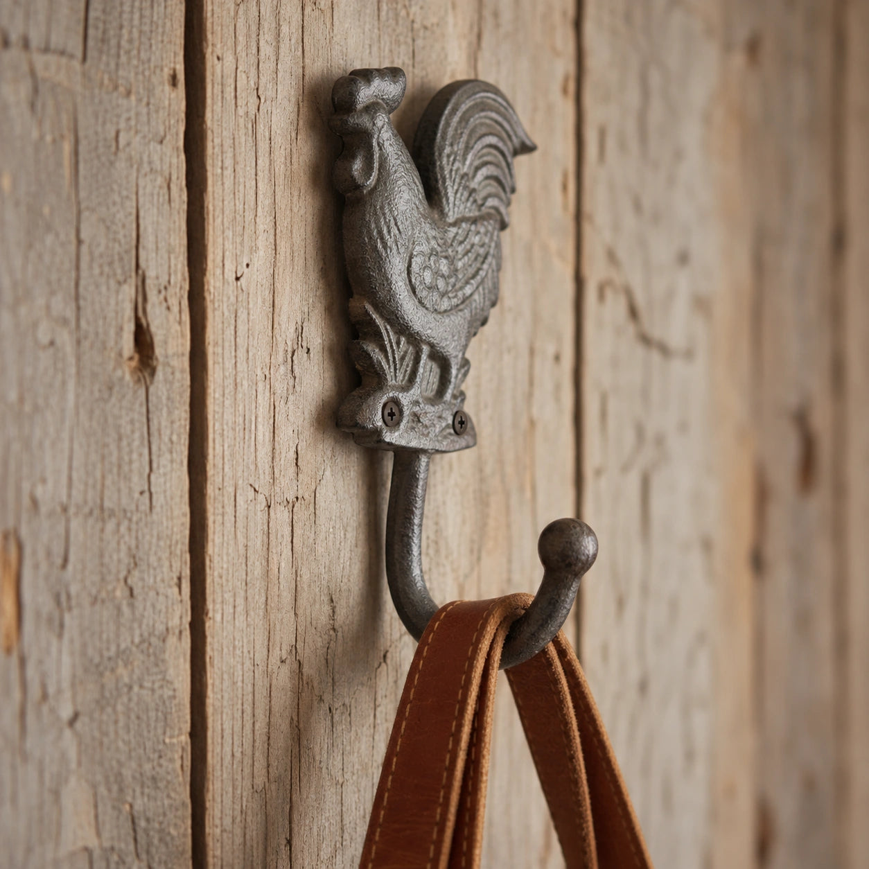 Rooster Wall Hook, Cast Iron Farmhouse Kitchen for Towels, Keys or Aprons, 6.3" 58129 shot 1