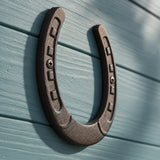 Large Horseshoe Wall Plaque, Cast Iron Western Ranch Decor, 6.3" 58132 shot 5