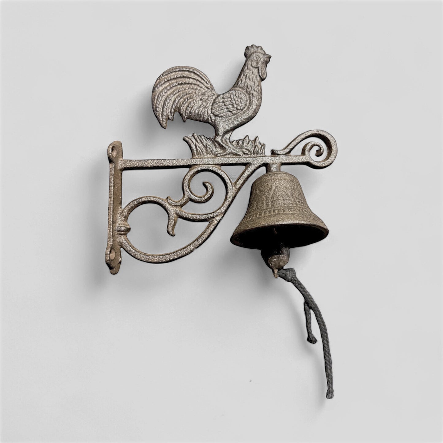 Farmhouse Cast Iron Rooster Doorbell, Rustic Countryside Welcome Chime