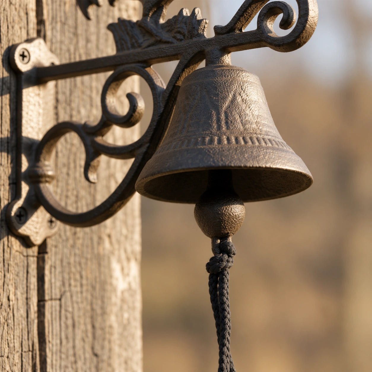 Rooster Doorbell, Cast Iron Farmhouse Porch Bell and Chime, 7.9" 58133 shot 3
