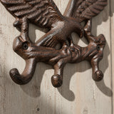 Eagle Wall Hooks, Cast Iron Patriotic Americana for Coats or Keys, 6.7" 58135 shot 2