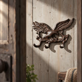 Eagle Wall Hooks, Cast Iron Patriotic Americana for Coats or Keys, 6.7" 58135 shot 4