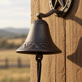 Horseshoe Star Doorbell, Cast Iron Farmhouse Porch Bell, 9.8" 58137 shot 3