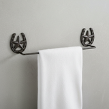 Country Cast Iron Horseshoe Towel Rack - Western Farmhouse Decor