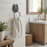Horse Head Towel Ring, Equestrian Cast Iron for Bath or Kitchen, 8.9" 58140 shot 5