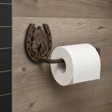 Horse Head and Horseshoe Tissue Holder, Western Cast Iron, 9.3" 58141 shot 3
