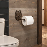 Horse Head and Horseshoe Tissue Holder, Western Cast Iron, 9.3" 58141 shot 4