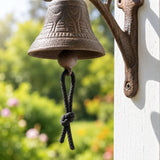 Bird Doorbell, Cast Iron Rustic Garden Porch Bell and Chime, 6.3" 58144 shot 3