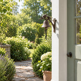 Bird Doorbell, Cast Iron Rustic Garden Porch Bell and Chime, 6.3" 58144 shot 5