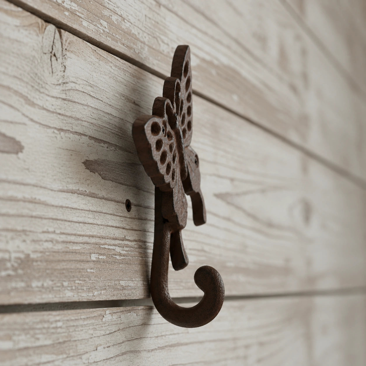 Butterfly Wall Hook, Cast Iron Nature Garden for Keys or Towels, 6.3" 58148 shot 4