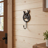 Deer Head Wall Hook, Cast Iron Vintage Woodland for Coats or Hats, 7.6" 58150 shot 4