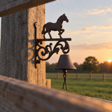 Horse Doorbell, Cast Iron Farmhouse Porch Bell and Chime, 9.8" 58155 shot 6