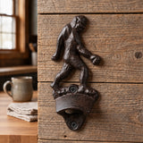 Sasquatch Bottle Opener, Wall Mounted Cast Iron Bar Tool, 6.2" 58201 shot 2