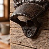 Sasquatch Bottle Opener, Wall Mounted Cast Iron Bar Tool, 6.2" 58201 shot 3
