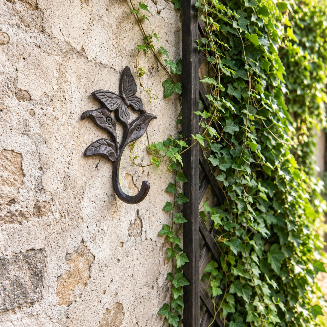 Butterfly Wall Hook, Cast Iron for Keys or Garden Tools, 6.9" 58209 shot 4