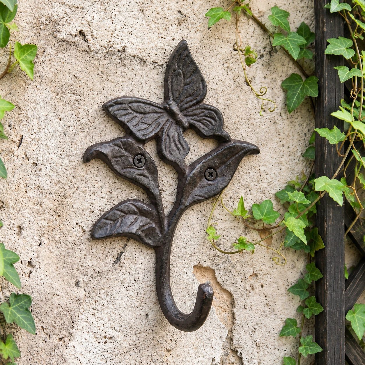Butterfly Wall Hook, Cast Iron for Keys or Garden Tools, 6.9" 58209 shot 6