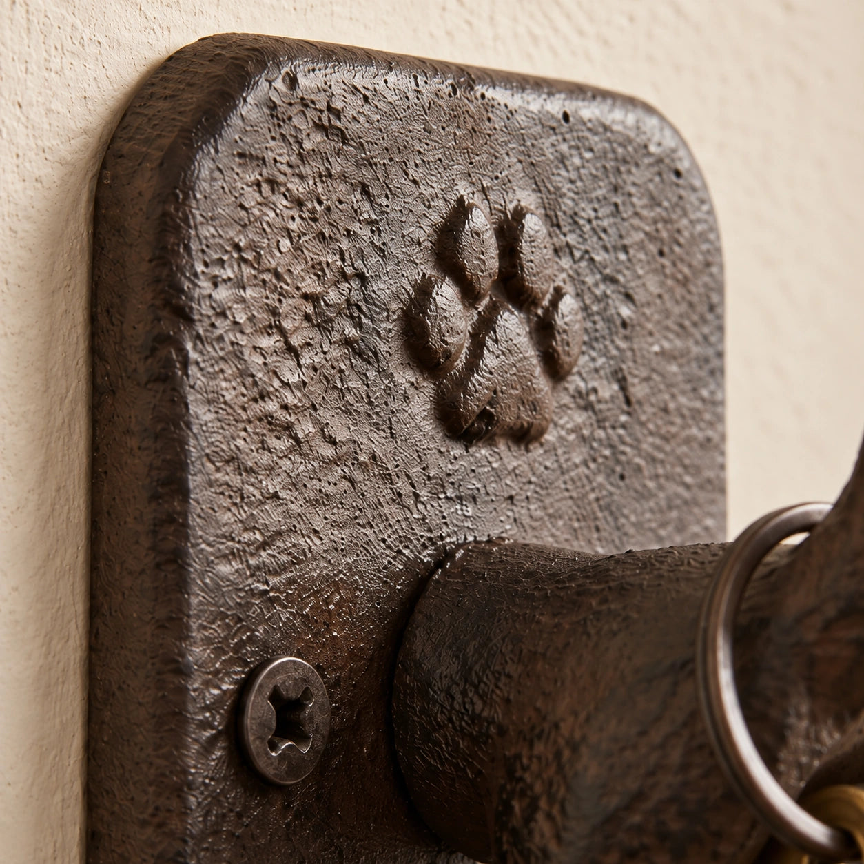 Dog Tail Wall Hook, Cast Iron for Keys or Leashes, 3.9" 58212 shot 3