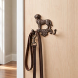Dog Double Wall Hook, Cast Iron for Coats, Keys or Leashes, 6.7" 58215 shot 4