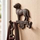 Dog Double Wall Hook, Cast Iron for Coats, Keys or Leashes, 6.7" 58215 shot 5