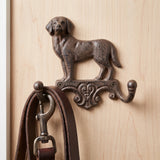 Dog Double Wall Hook, Cast Iron for Coats, Keys or Leashes, 6.7" 58215 shot 1