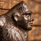 Sasquatch Wall Plaque, Cast Iron Bigfoot Lodge Decor, 8" 58217 shot 2