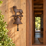 Dog Doorbell, Cast Iron Porch Bell with Pull Cord, 9" 58219 shot 5