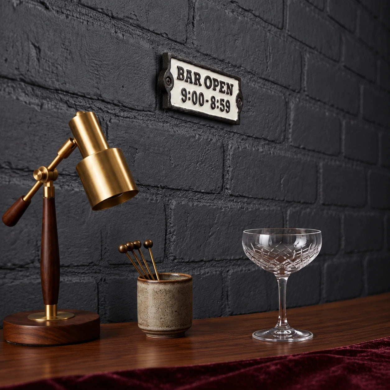 Bar Open Wall Plaque, Cast Iron Funny Pub Hours Sign, 5.3" 58221 shot 2
