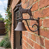 Standing Dog Doorbell, Cast Iron Porch Bell with Bracket, 10.2" 58223 shot 1