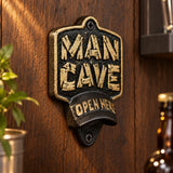 Man Cave Bottle Opener, Wall Mounted Cast Iron Bar Sign, 6" 58644 shot 4