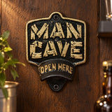 Man Cave Bottle Opener, Wall Mounted Cast Iron Bar Sign, 6" 58644 shot 1