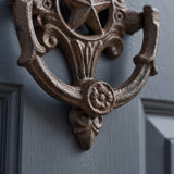 Star Door Knocker, Cast Iron Western Entry Door Hardware, 6" 58800 shot 3
