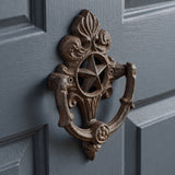 Star Door Knocker, Cast Iron Western Entry Door Hardware, 6" 58800 shot 4