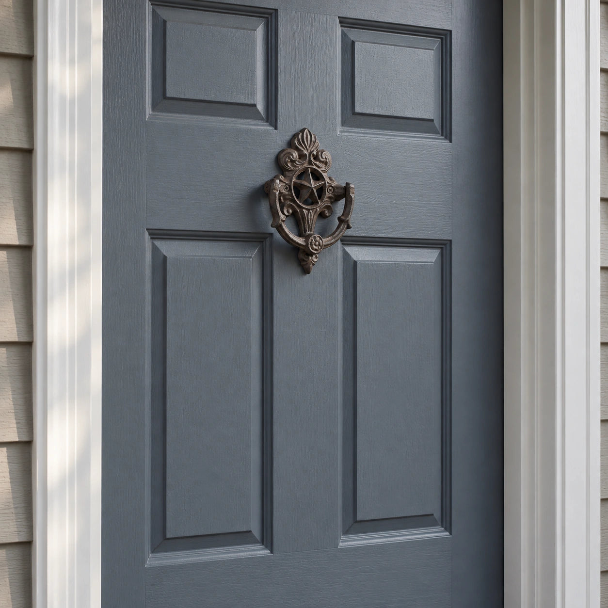 Star Door Knocker, Cast Iron Western Entry Door Hardware, 6" 58800 shot 6