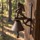 Bigfoot Doorbell, Rustic Cast Iron Sasquatch Porch Bell, 12.8" 58900 shot 2