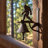 Bigfoot Doorbell, Rustic Cast Iron Sasquatch Porch Bell, 12.8" 58900 shot 4
