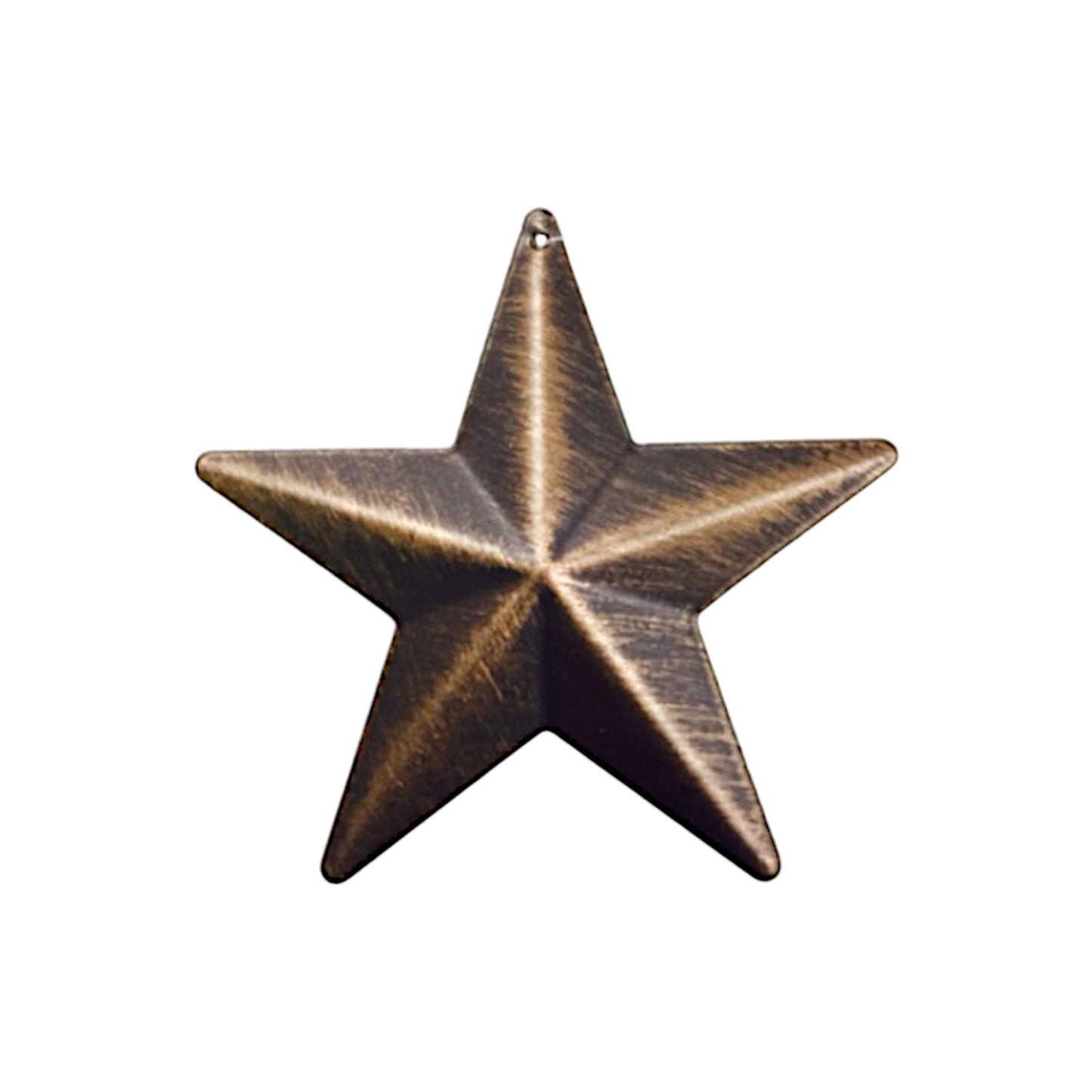 Rustic Metal Barn Star Brushed Bronze, Wall Decor Western Style - Set of 12